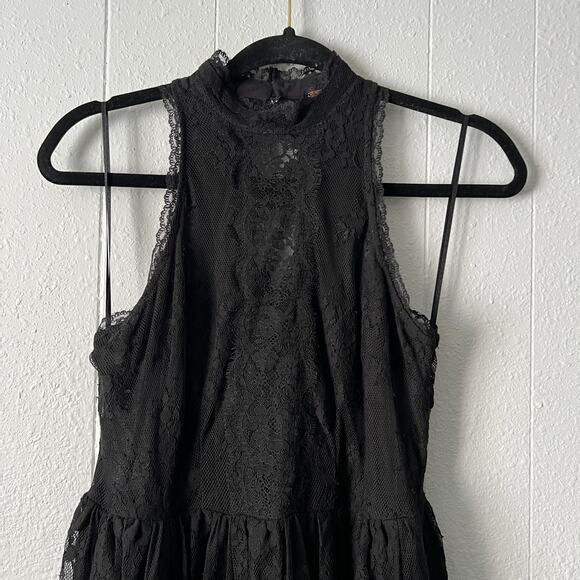 Free People Womens Mini Dress 2 Lace Witchy Fairygoth Whimsigoth Party Cocktail - Picture 4 of 16